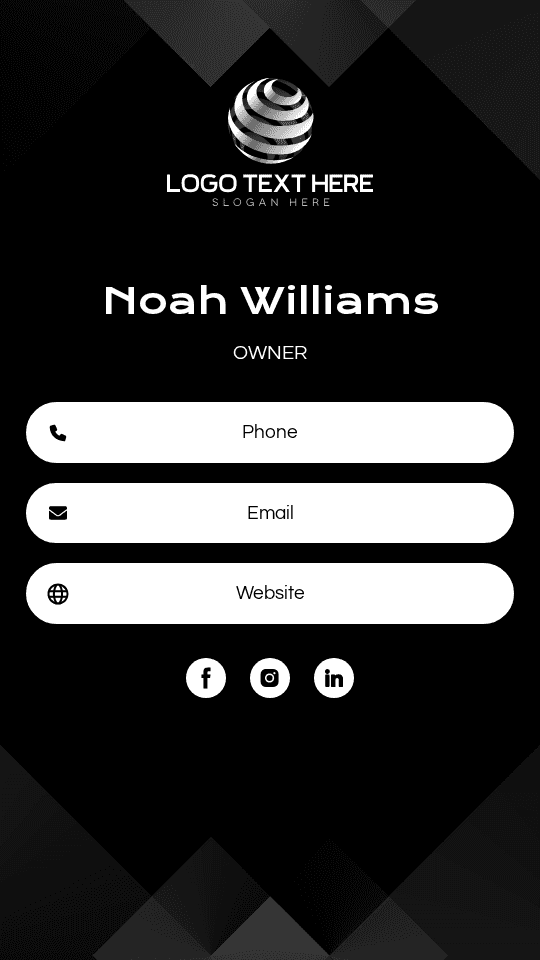 Business Enterprise Owner Digital Business Card Preview