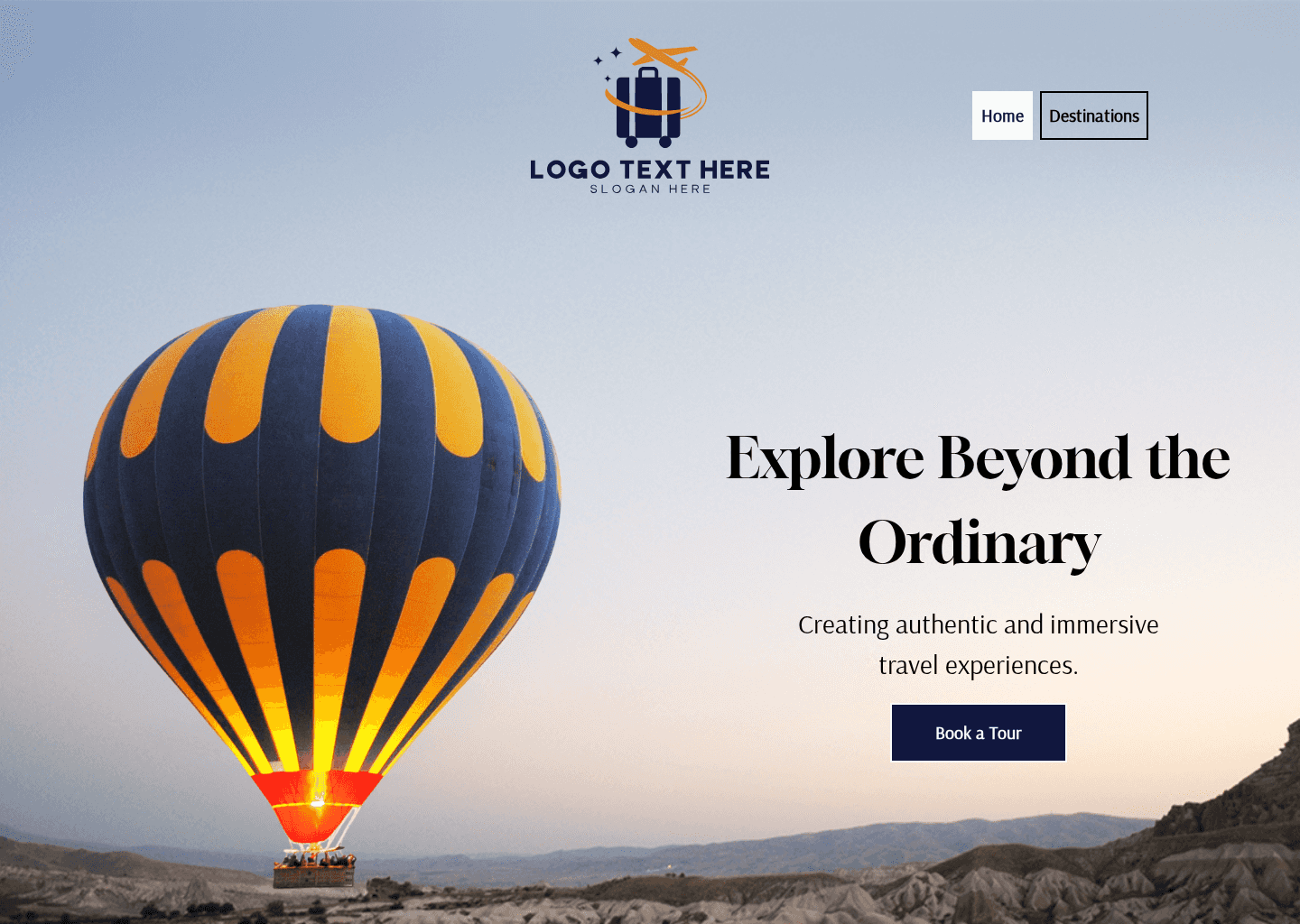 Travel Tour Agency Website Preview