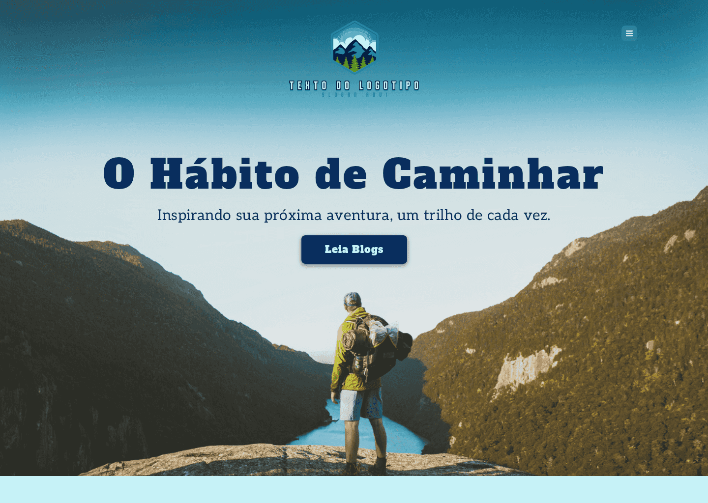 Blog de Viagem de Caminhada Website Preview