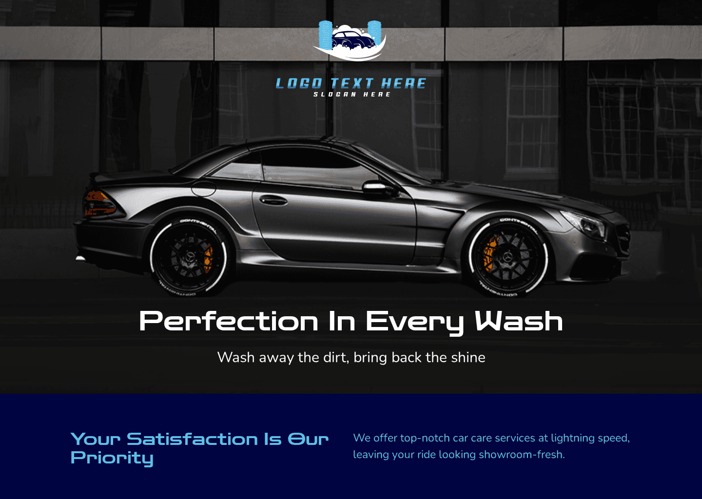 Car Auto Wash Website Preview