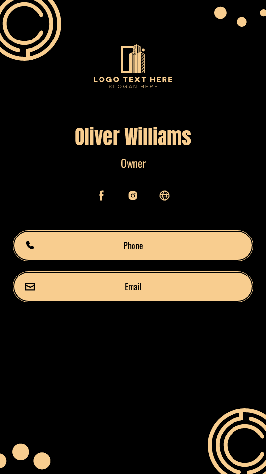 Corporate Business Owner Digital Business Card