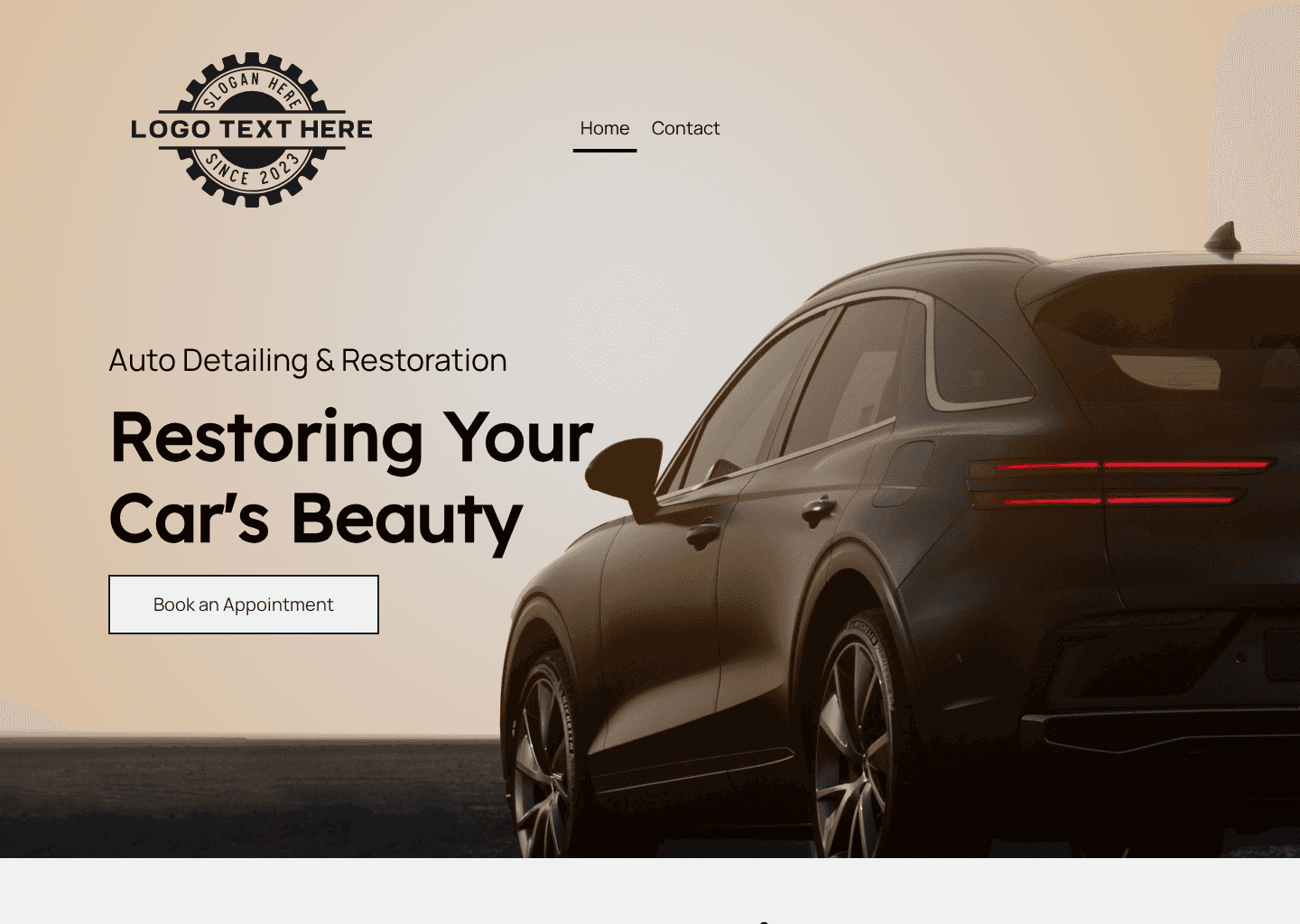 Auto Detailing Shop Website Preview