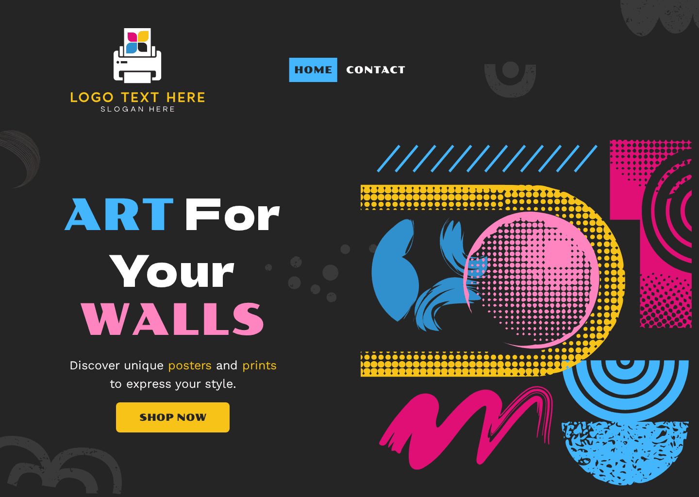 Poster Gallery Shop Website Preview