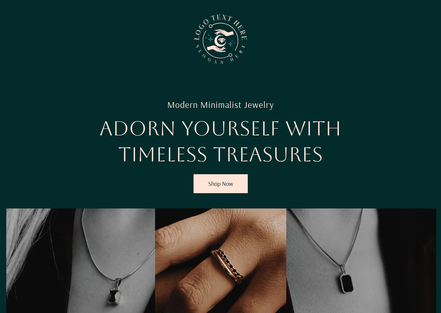 Fine Jewelry Shop Website Preview