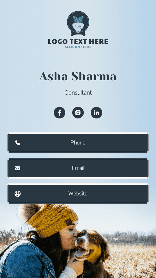 Pet Sitter Consultant Digital Business Card