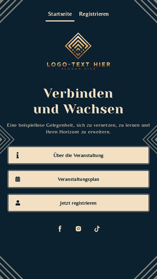 Allgemeine Veranstaltungsanmeldung Link in Bio