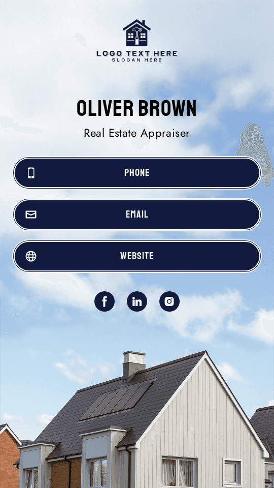 Real Estate Appraiser Digital Business Card