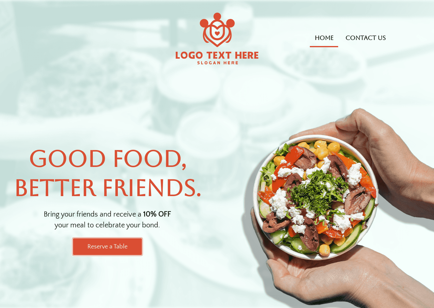 BFF Restaurant Promotion Website Preview