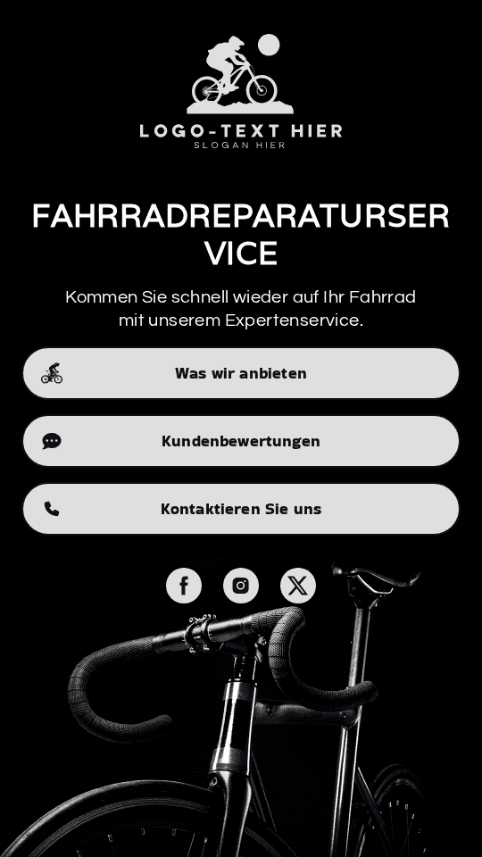 Fahrradreparaturdienst Link in Bio