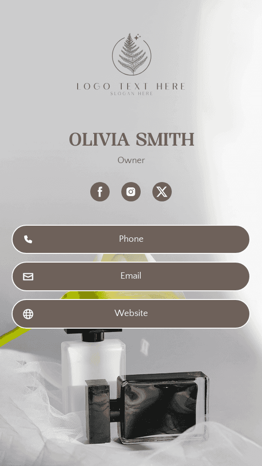 Fragrance Perfume Owner Digital Business Card Preview