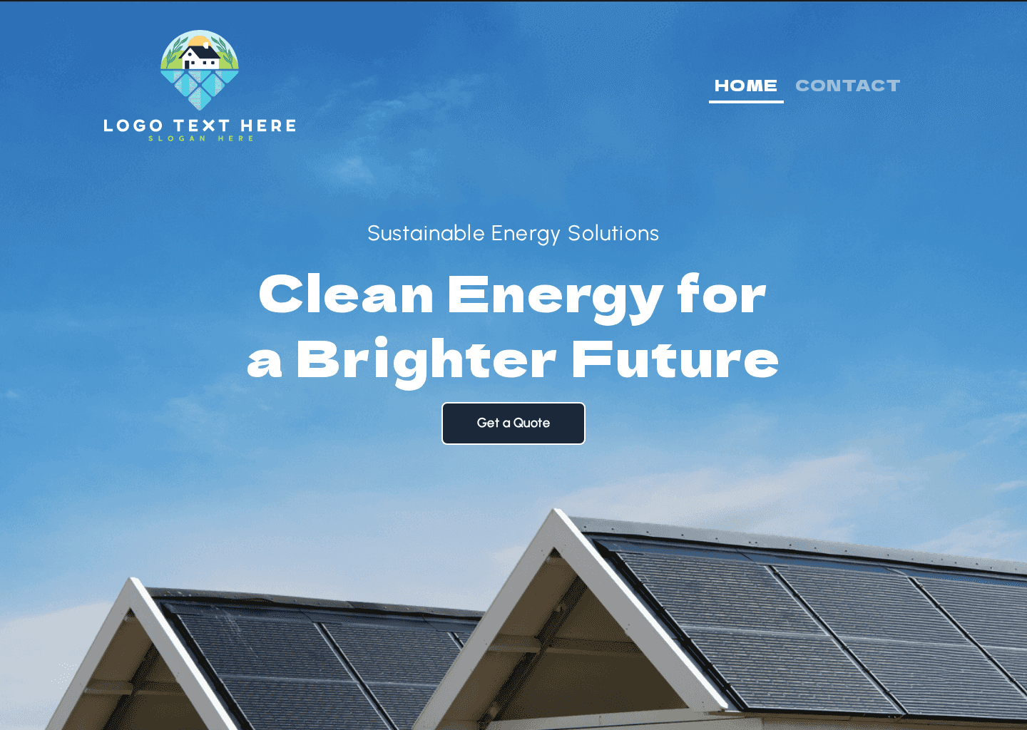 Solar Energy Solution Website Preview