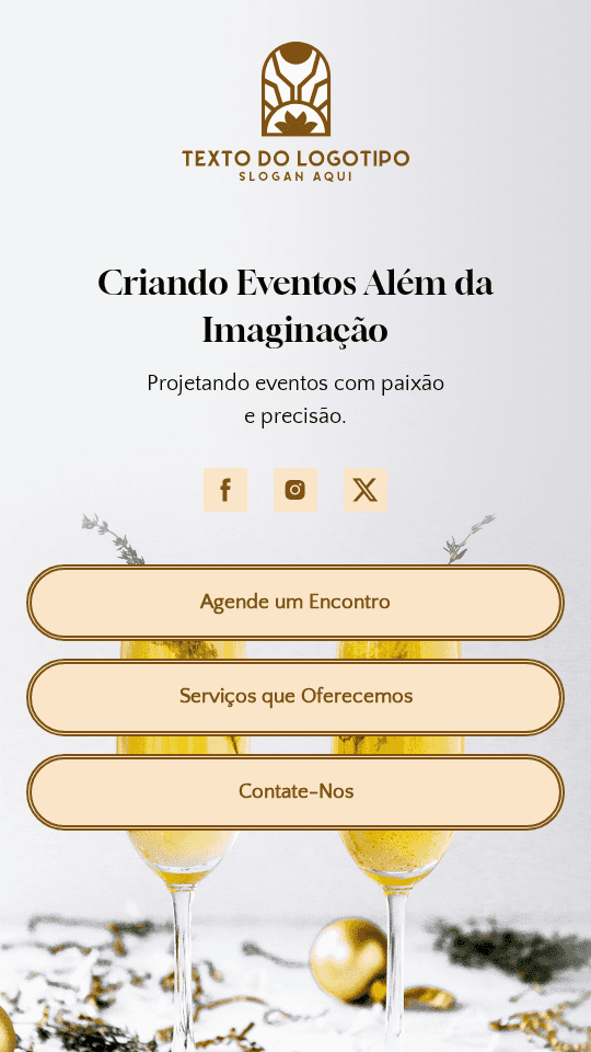 Planejador de Eventos Criativos Link in Bio Preview