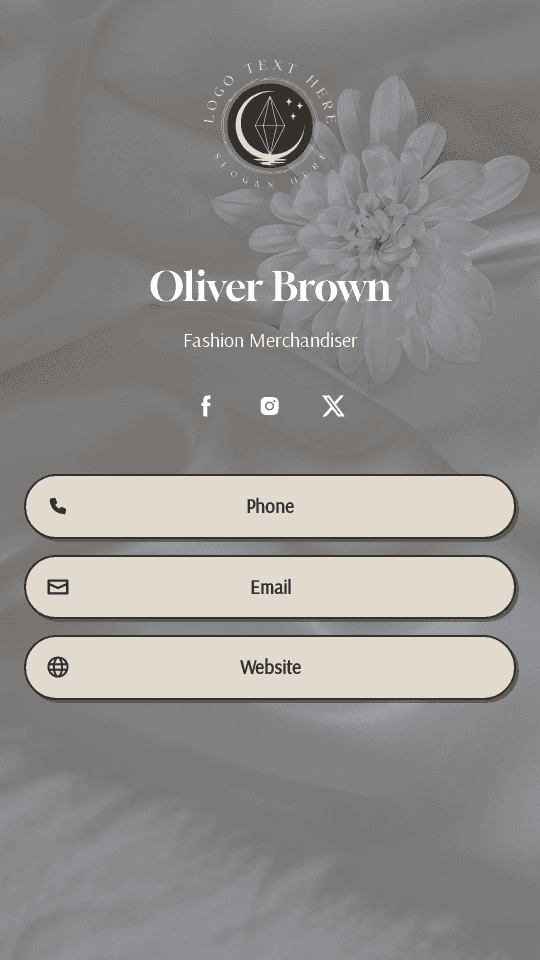 Outfit Fashion Merchandiser Digital Business Card Preview