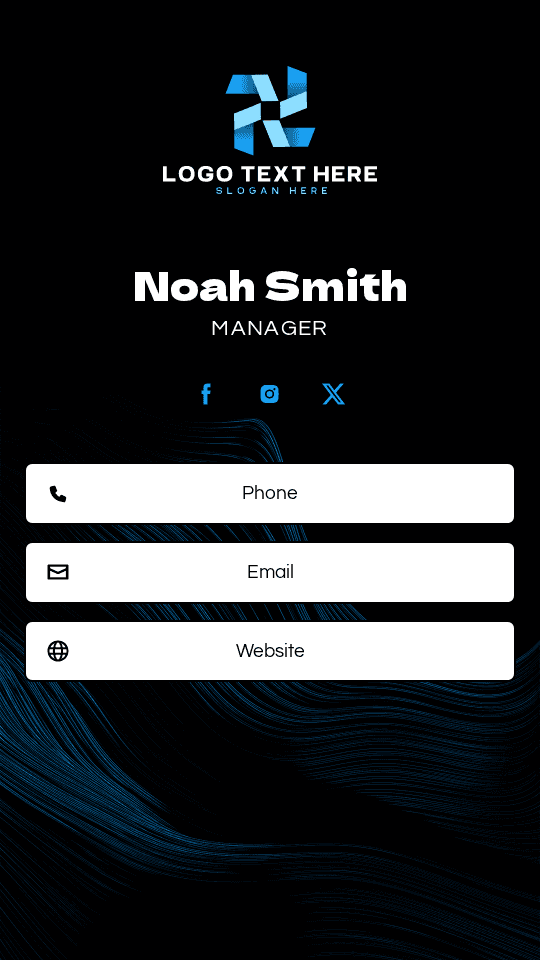 Executive Manager Business Digital Business Card Preview