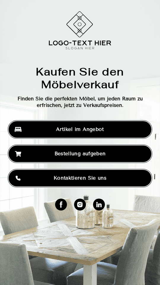 Möbelgeschäft Verkauf Link in Bio