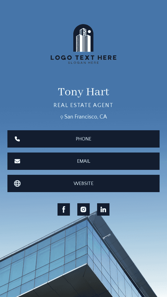 Real Estate Agent Digital Business Card
