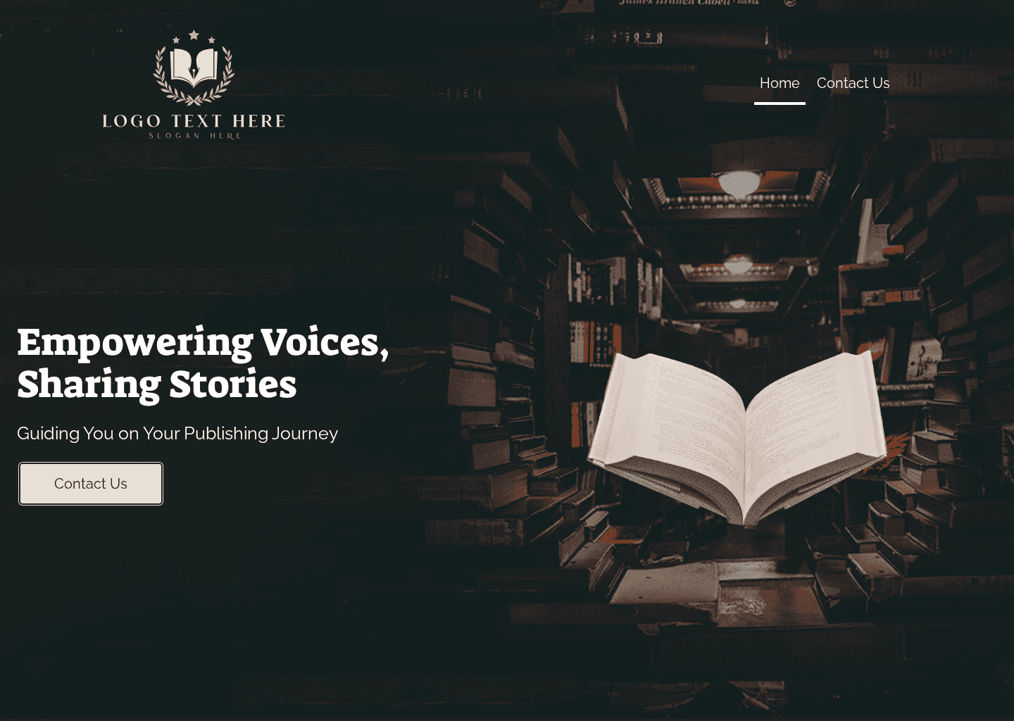 Author Book Publishing Website Preview