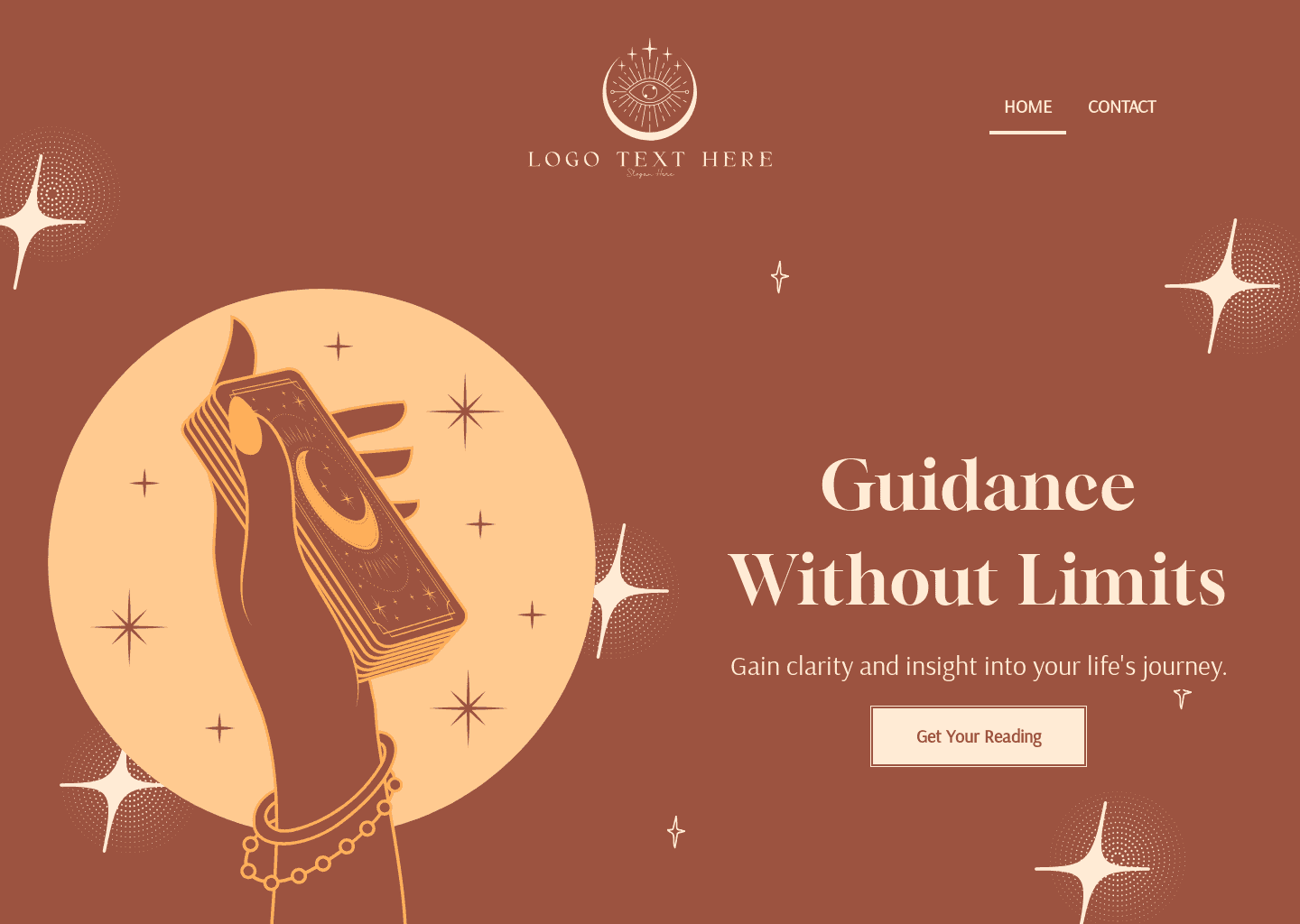 Online Tarot Reading Website Preview