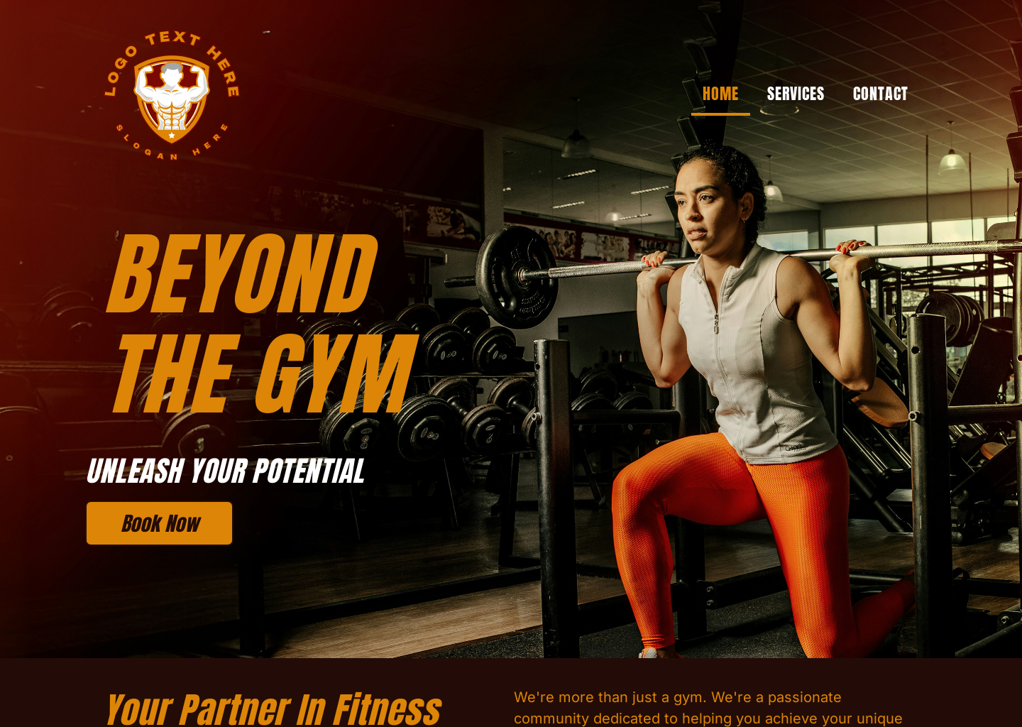 Gym Fitness Training Website