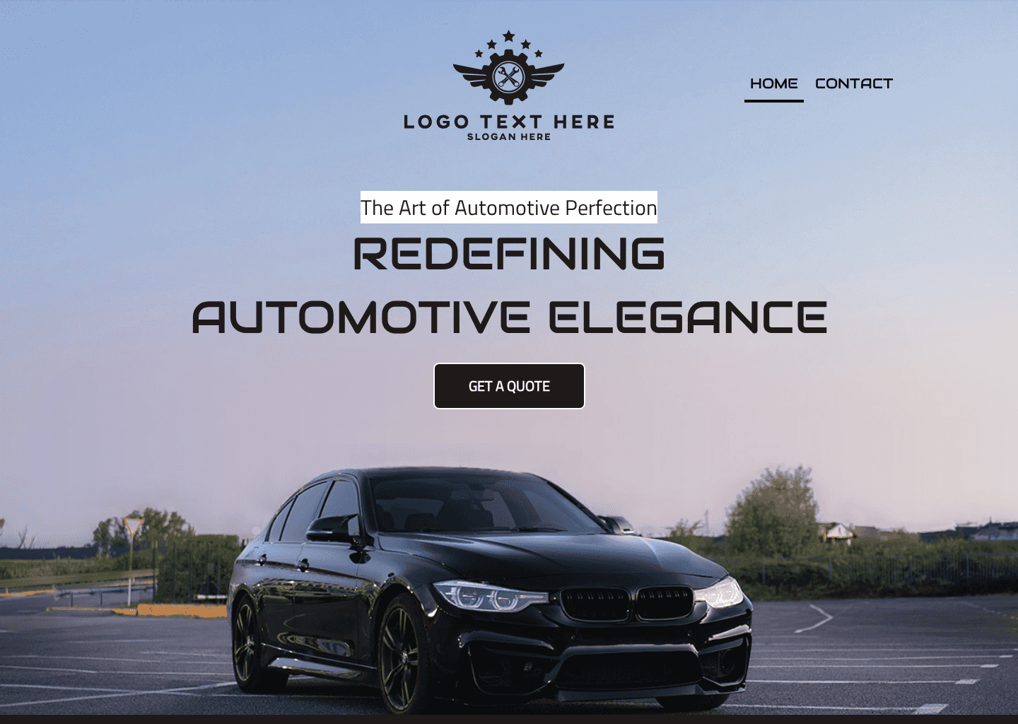 Luxury Car Detailing Website Preview