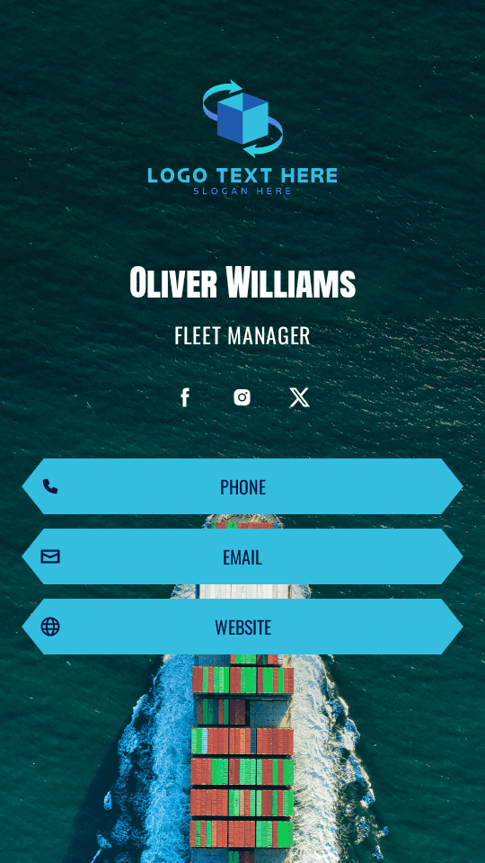 Fleet Manager Digital Business Card Preview