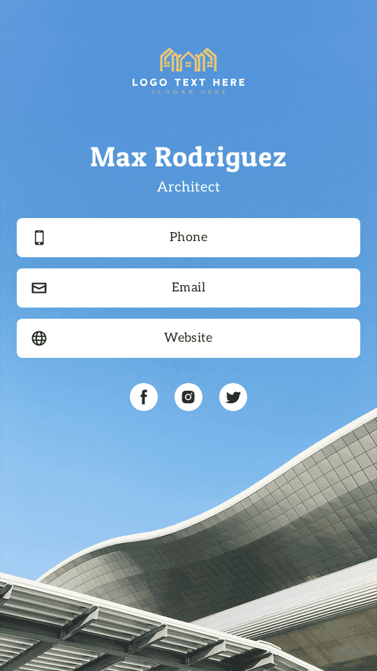 Architectural Historian Digital Business Card