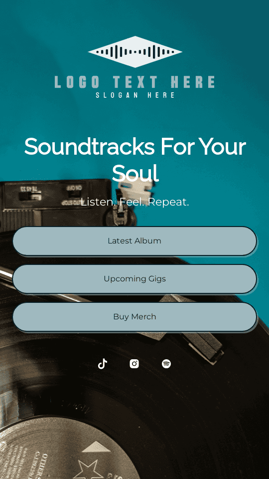 Singer Artist Profile Link in Bio Preview