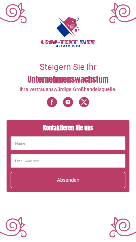 Großhandelsversorgung Link in Bio