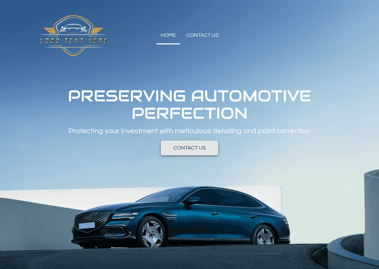 Automotive Car Detailing Website Preview