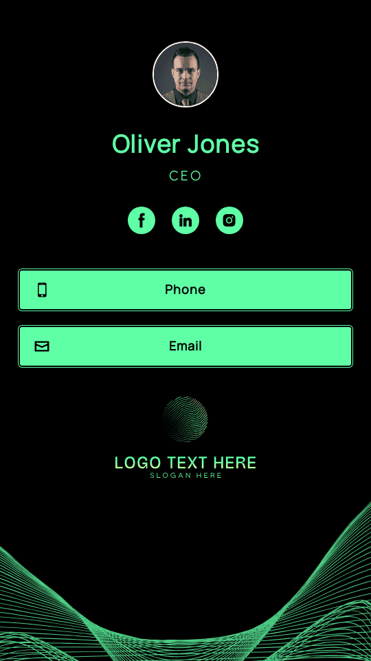 Generic Business CEO Digital Business Card