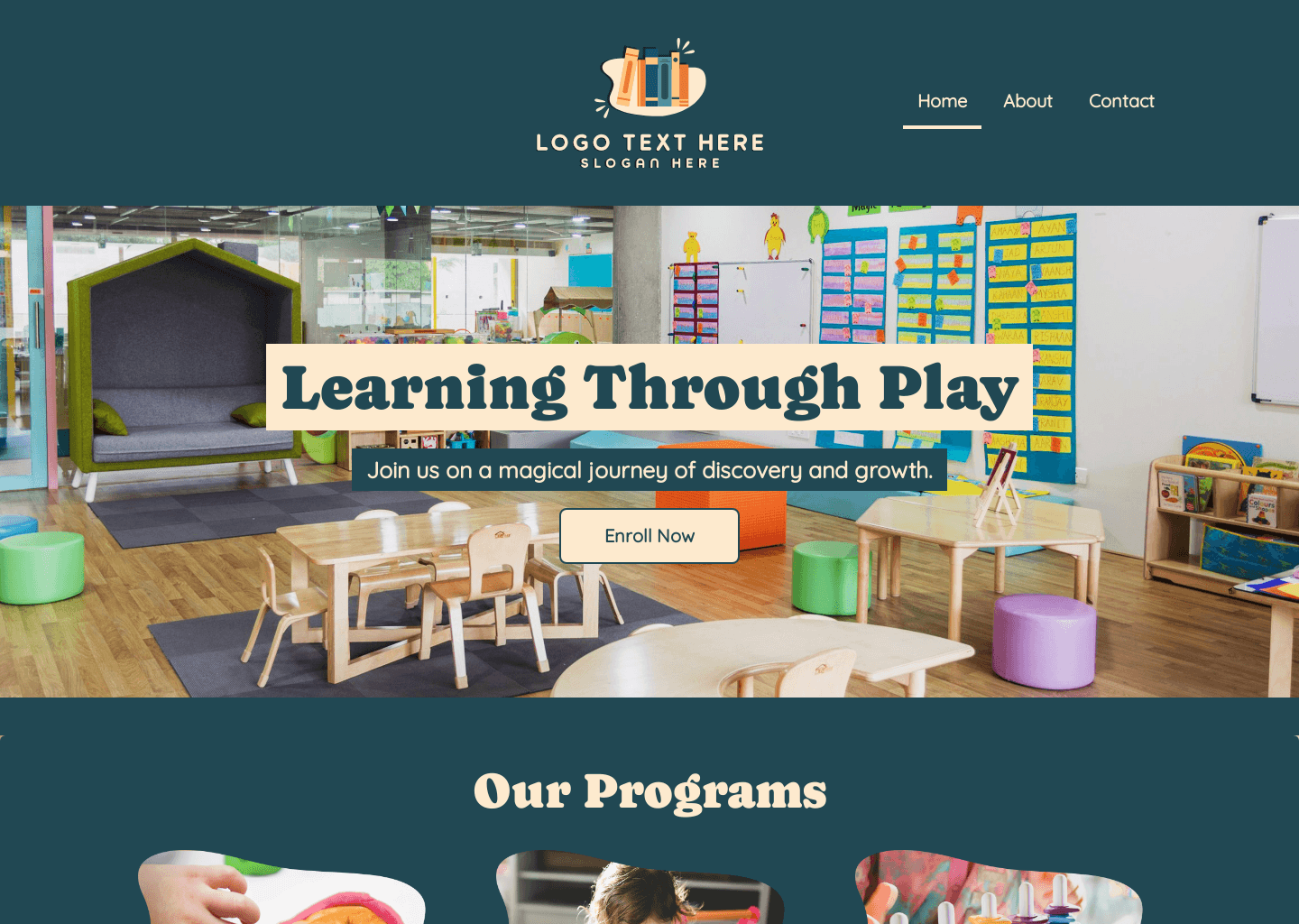 Early Childhood Education Website Preview