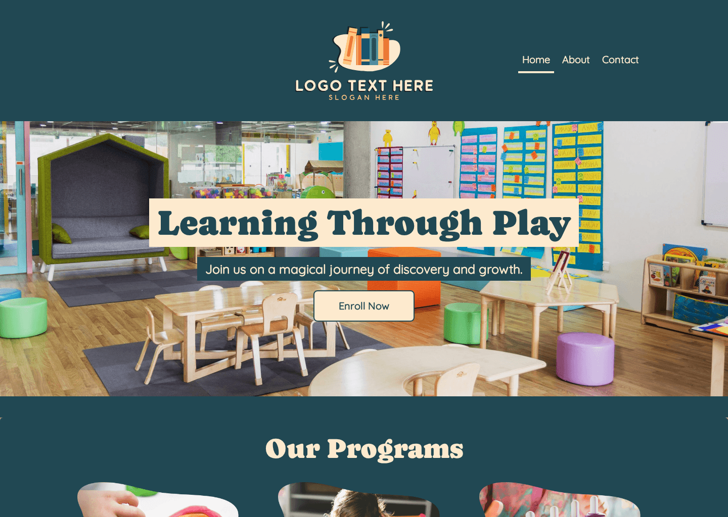 Early Childhood Education Website Preview