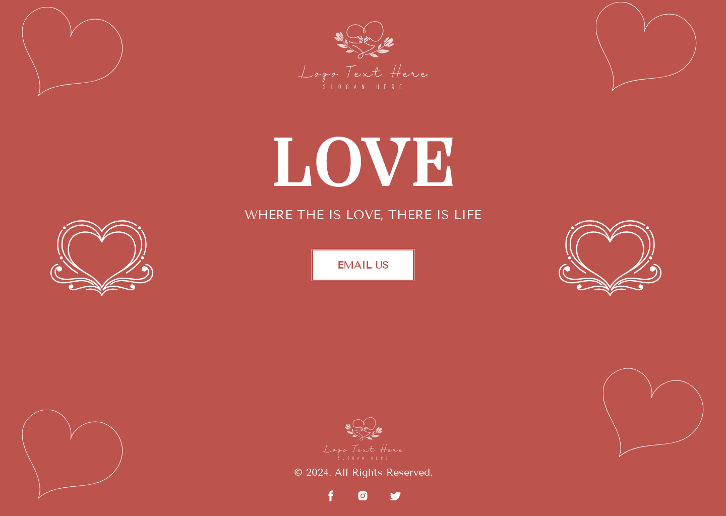 Love Heart Website Preview
