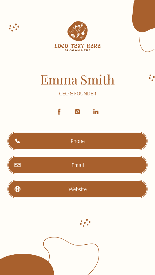 Generic Business CEO Digital Business Card
