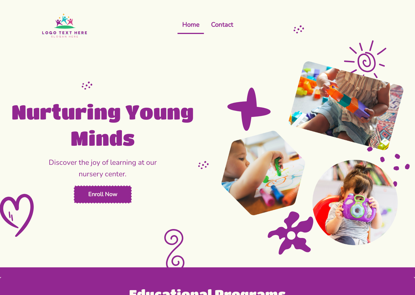 Nursery Center Website Preview