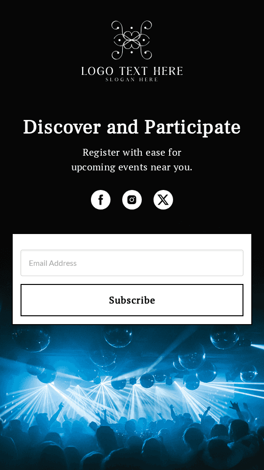 Event Management Registration Link in Bio Preview