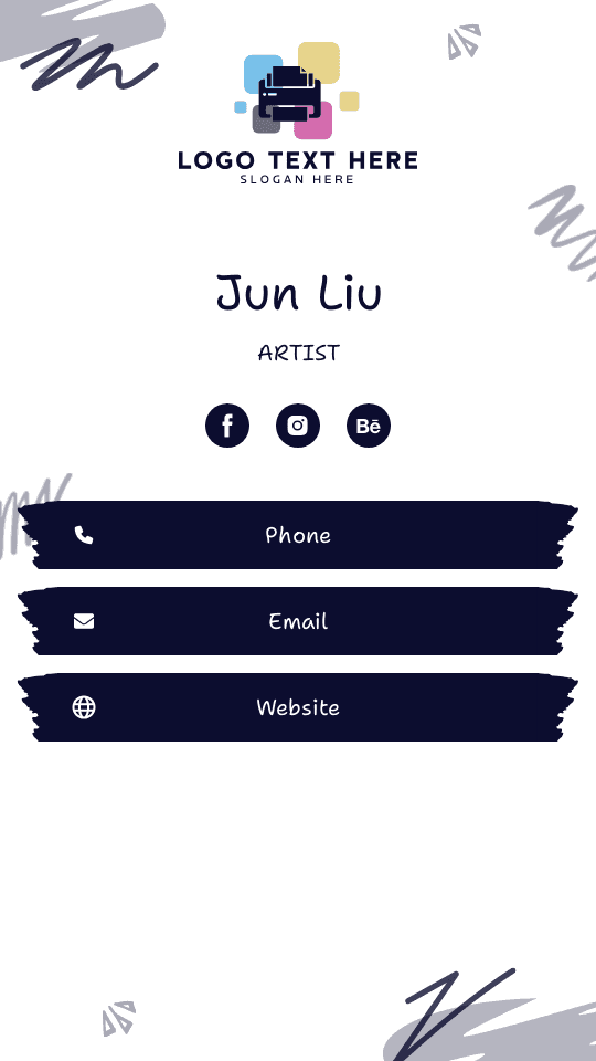 Printing Service Artist Digital Business Card