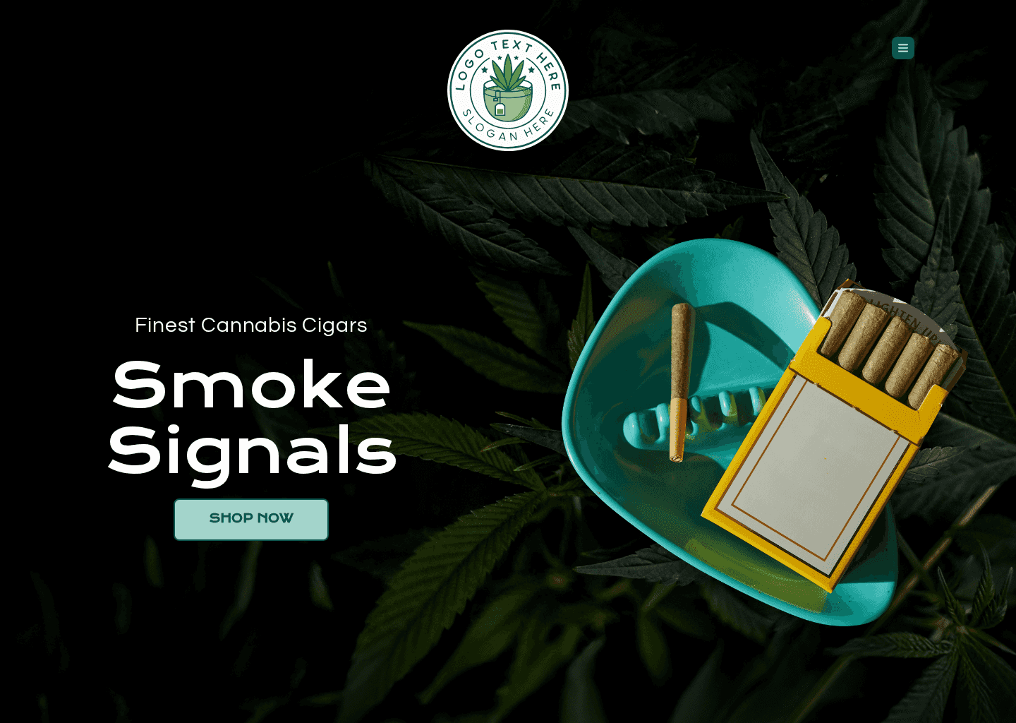 Cannabis Cigar Shop Website Preview
