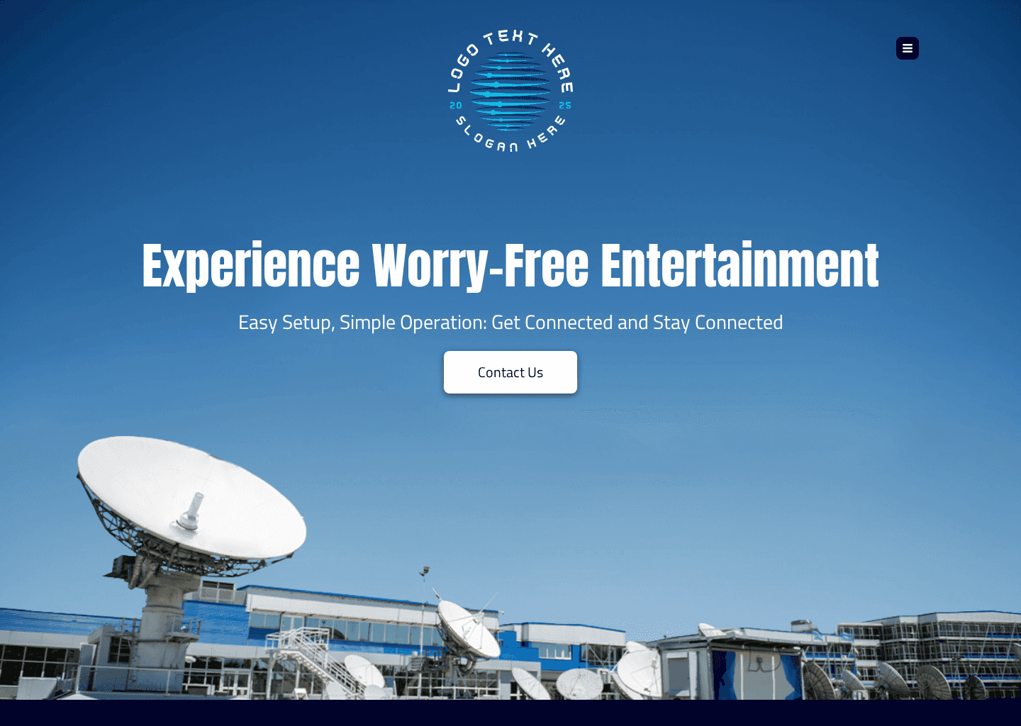 Television Satellite Dish Website Preview
