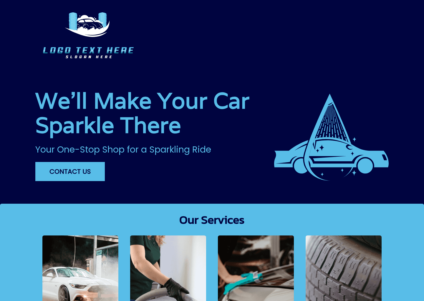 Car Wash Express Website Preview