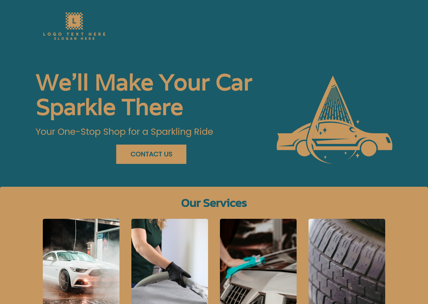 Car Wash Express Website Builder Image Preview