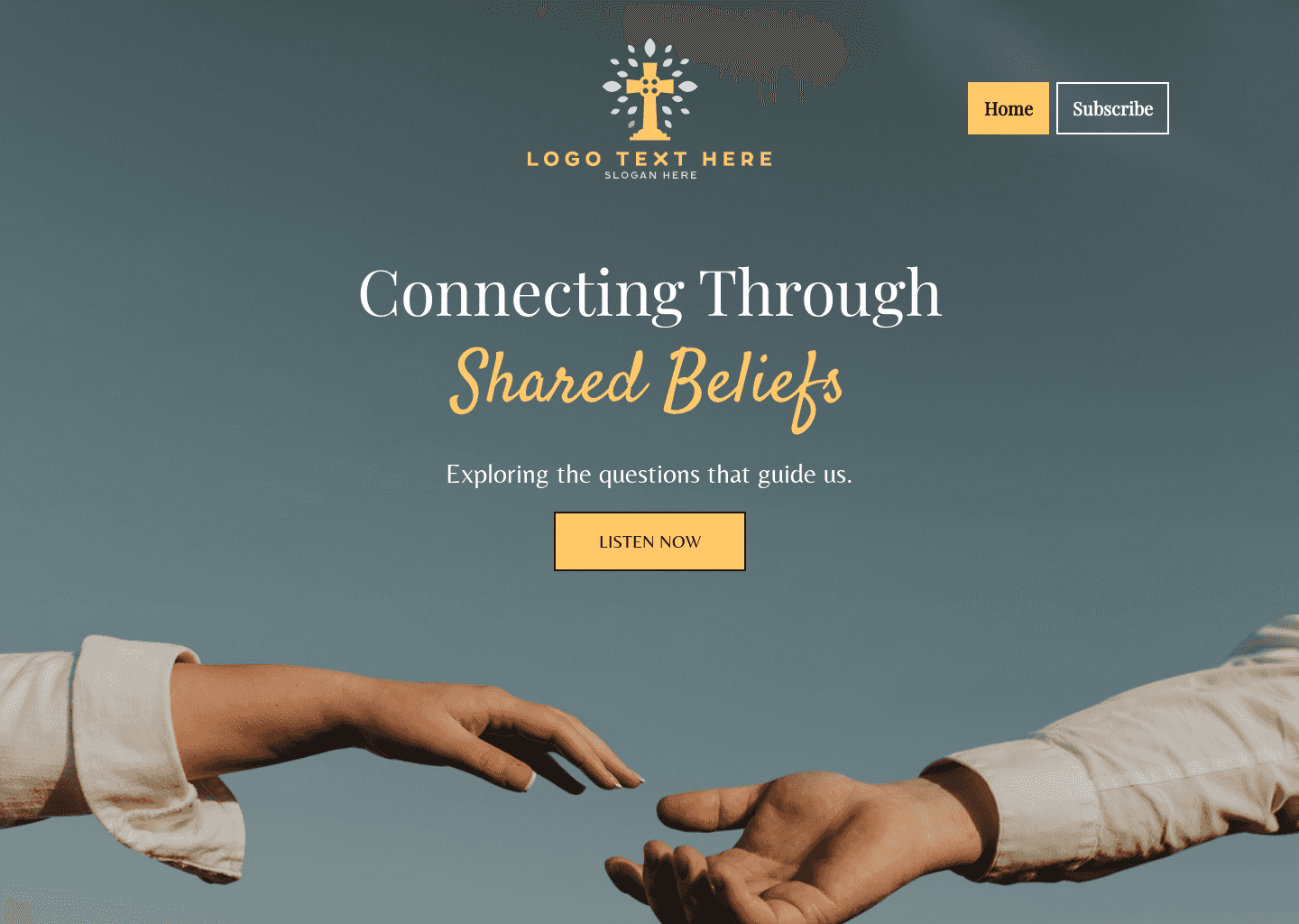 Spiritual Faith Podcast Website Preview