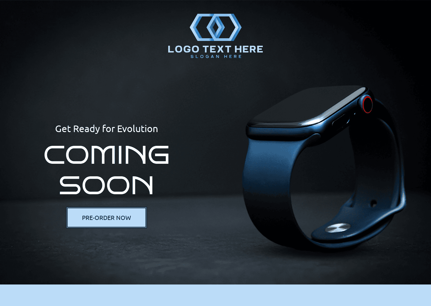 Digital Smartwatch Launch Website Preview