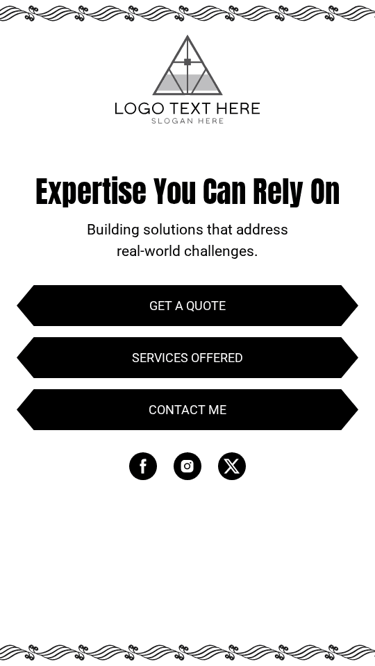 Simple Generic Portfolio Link in Bio Preview