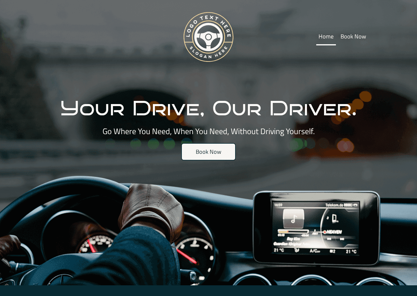 Car Driver Valet Website Preview