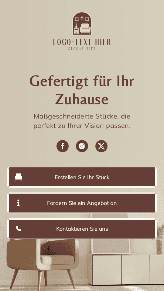 Maßgefertigter Möbelshop Link in Bio