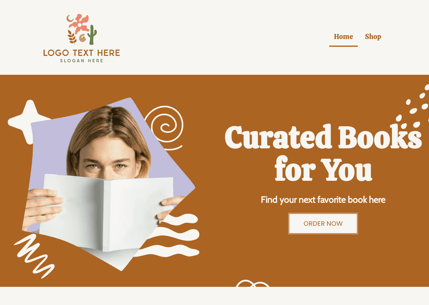 Modern Book Store Website Preview