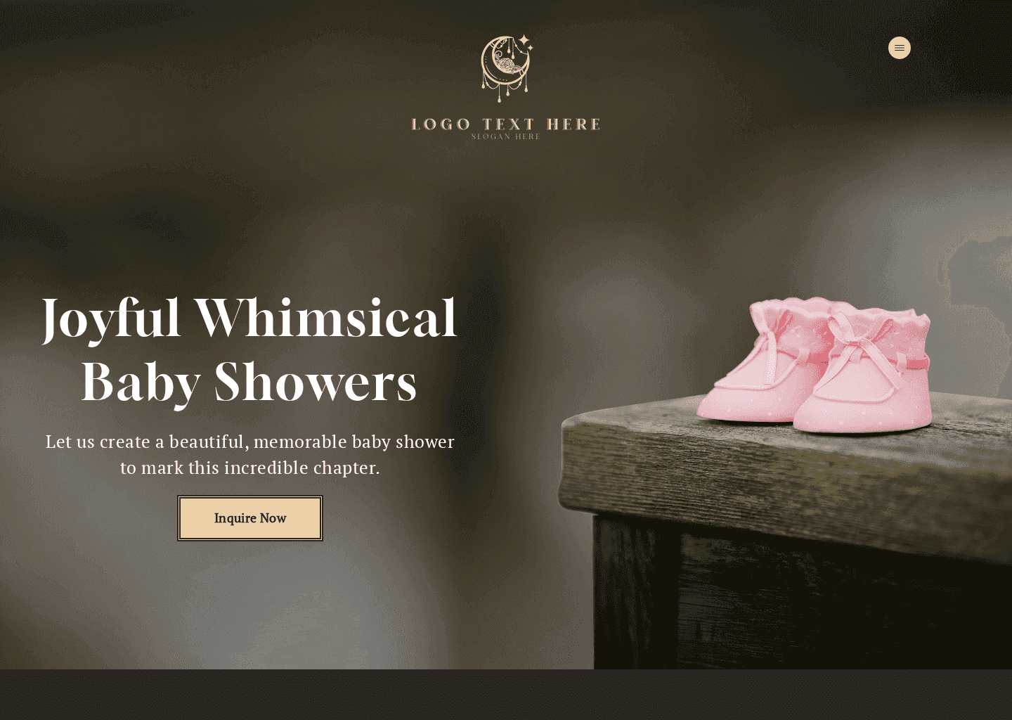 Baby Shower Coordinator Website Preview