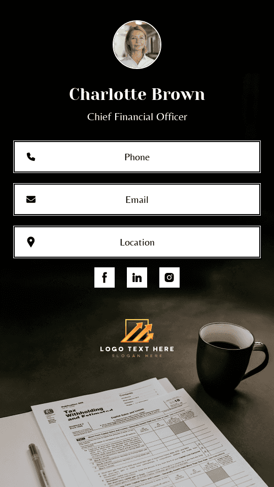 Chief Financial Officer Digital Business Card