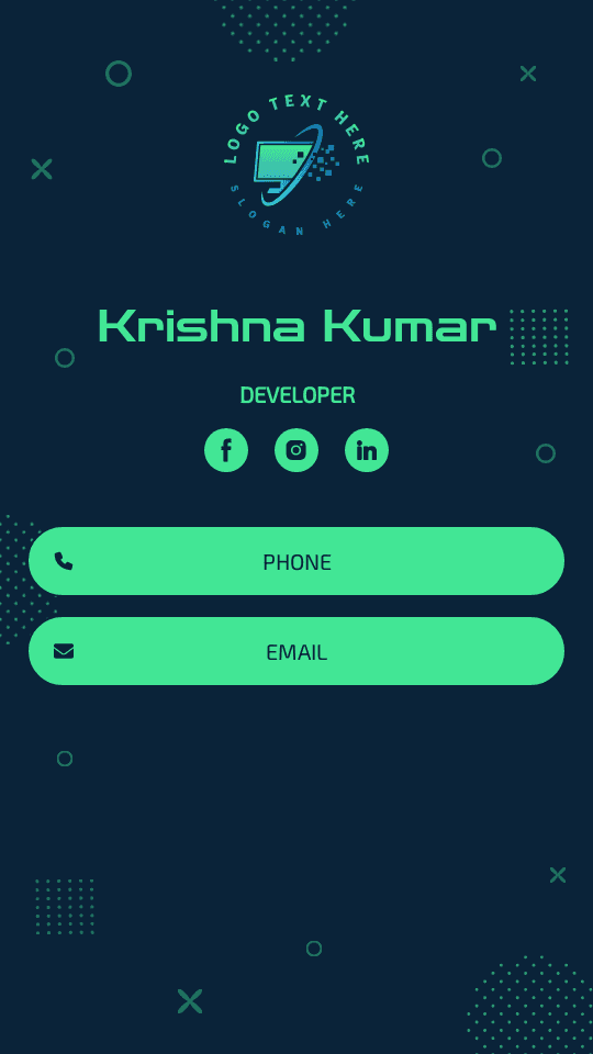 Computer Game Developer Digital Business Card